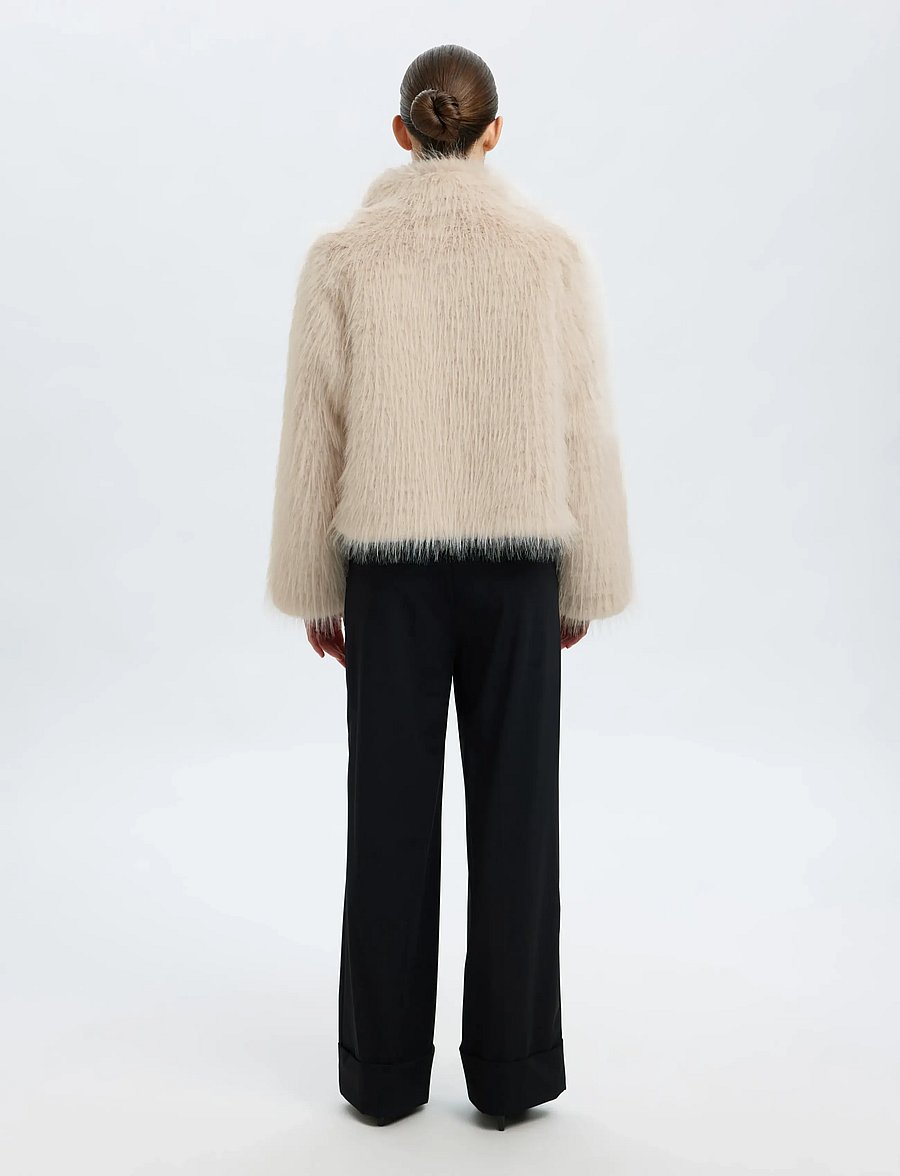 Selected - SLFBREA JACKET #S - fausse fourrure - birch - 2