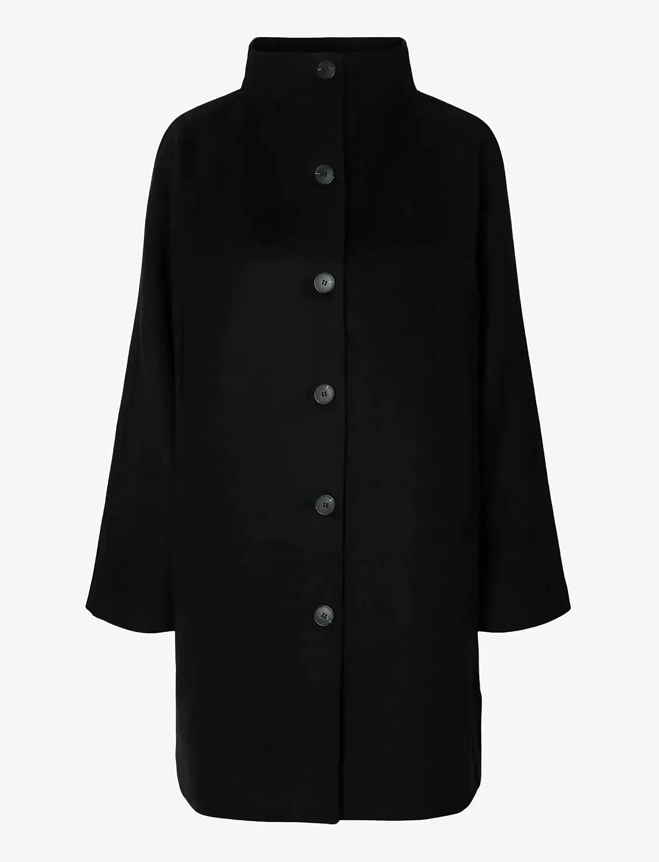 Selected - SLFVINNI WOOL BLEND COAT NOOS - talvejoped - black - 1