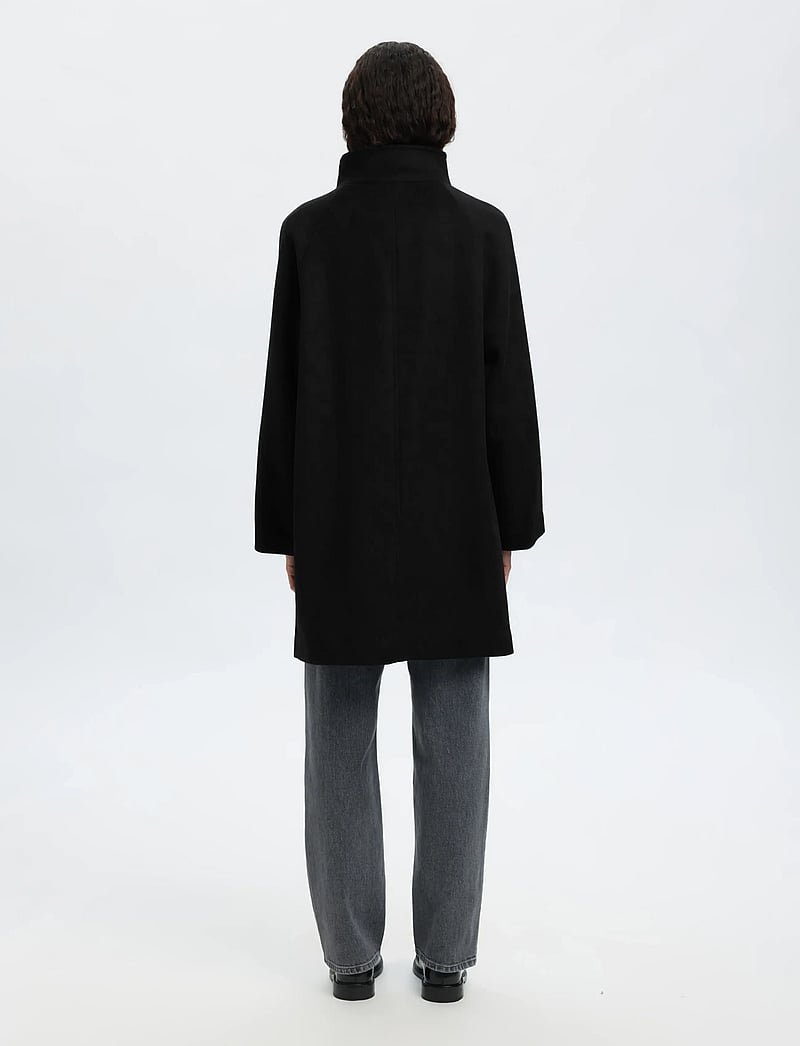 Selected - SLFVINNI WOOL BLEND COAT NOOS - talvejoped - black - 2