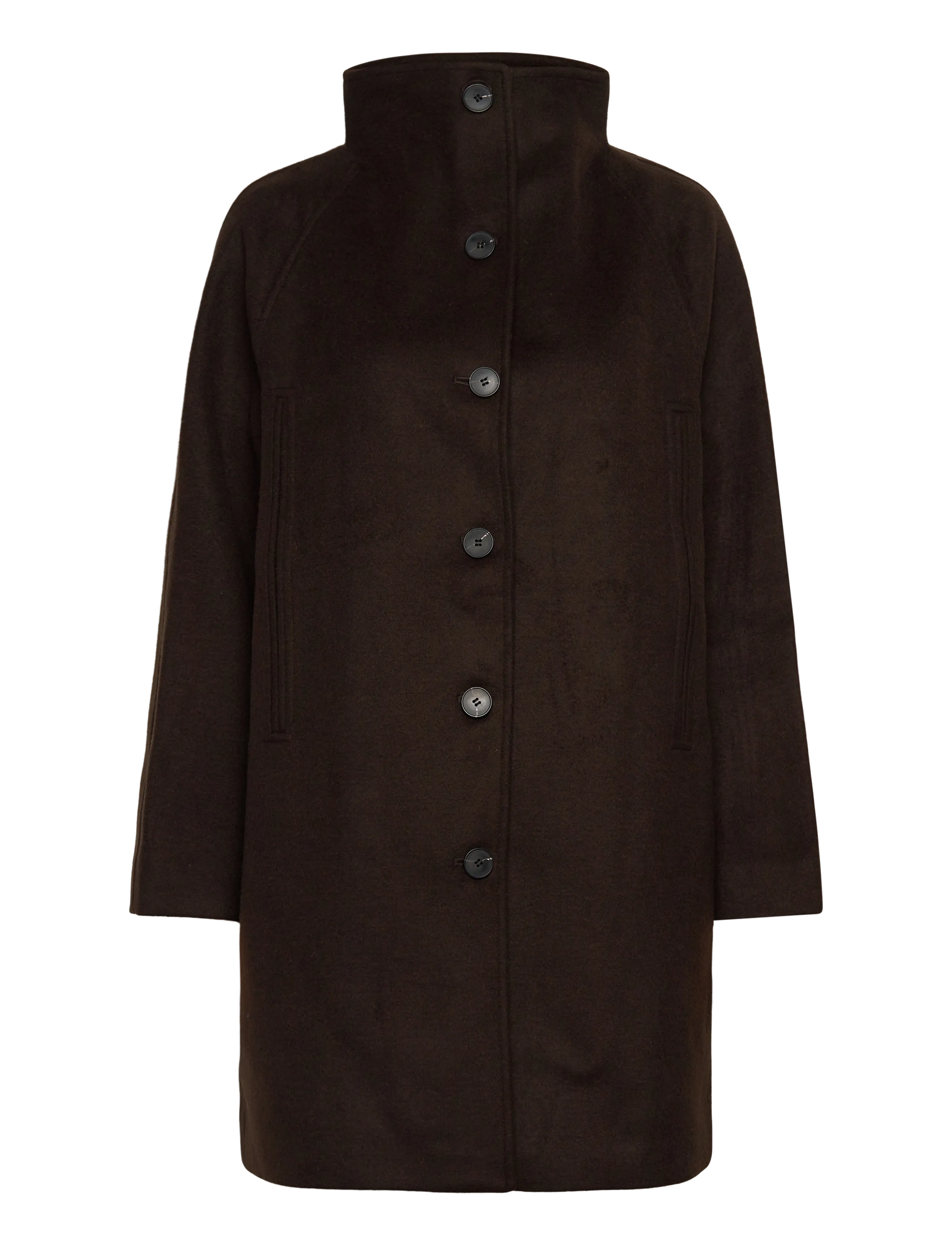Selected SLFVINNI WOOL BLEND COAT NOOS - Jackets & Coats - DELICIOSO / brown