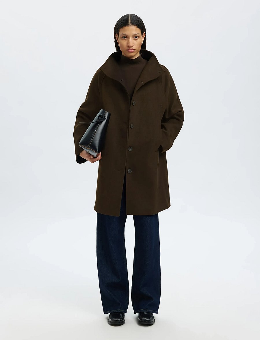 Selected - SLFVINNI WOOL BLEND COAT NOOS - winterjacken - delicioso - 0