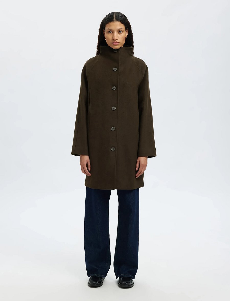 Selected - SLFVINNI WOOL BLEND COAT NOOS - winterjacken - delicioso - 4
