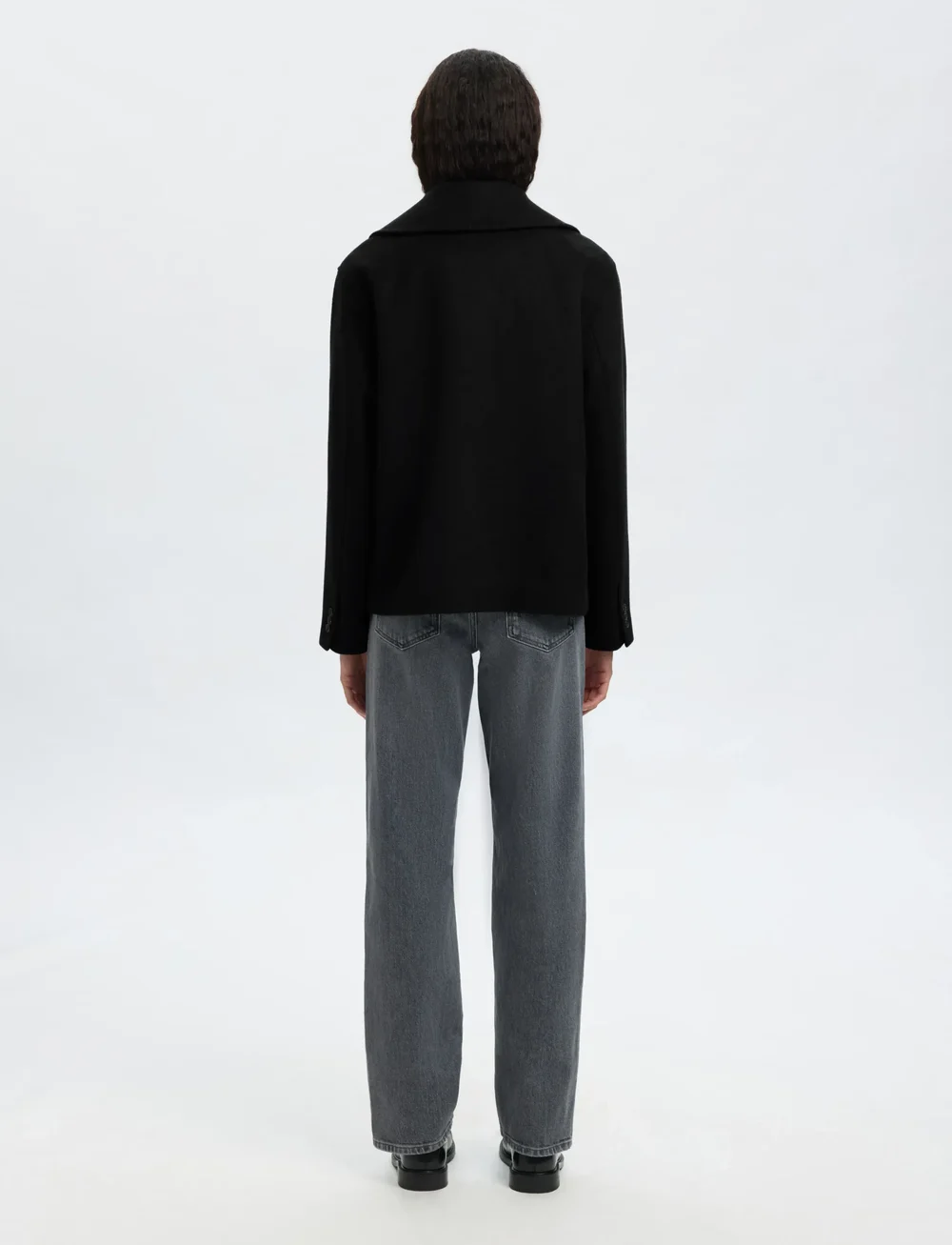 Selected - SLFALMA WOOL BLEND JACKET NOOS - vestes en laine - black - 2