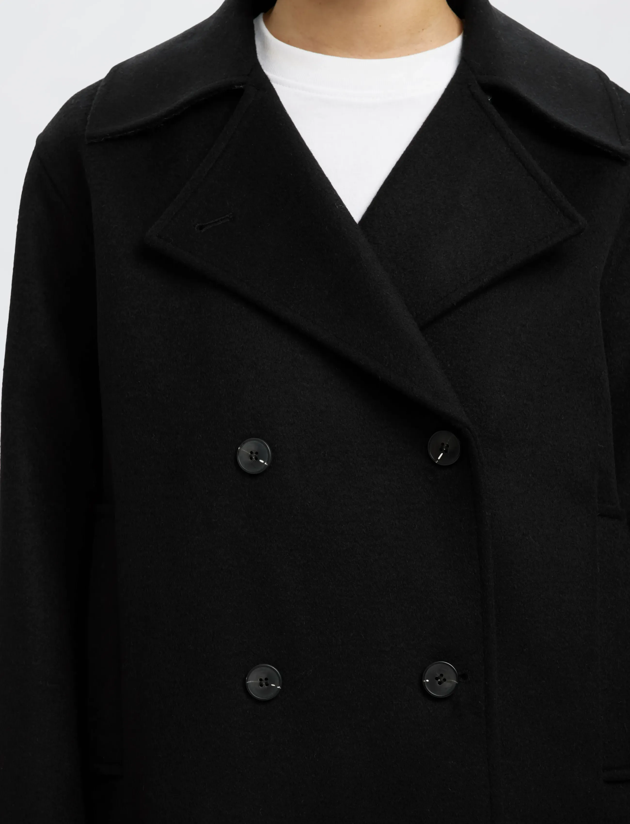 Selected - SLFALMA WOOL BLEND JACKET NOOS - wolljacken - black - 3