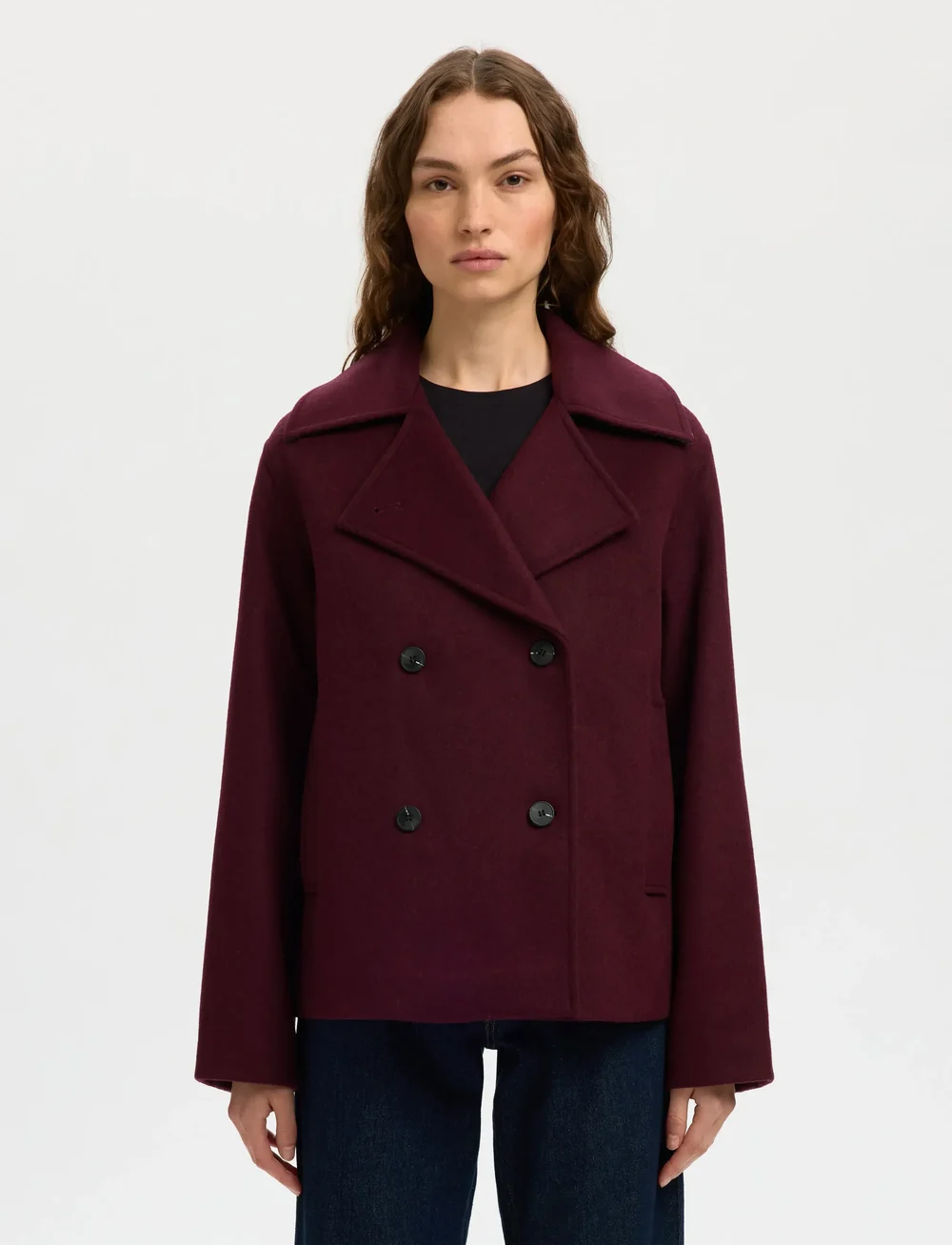 Selected - SLFALMA WOOL BLEND JACKET NOOS - ulljackor - fig - 0
