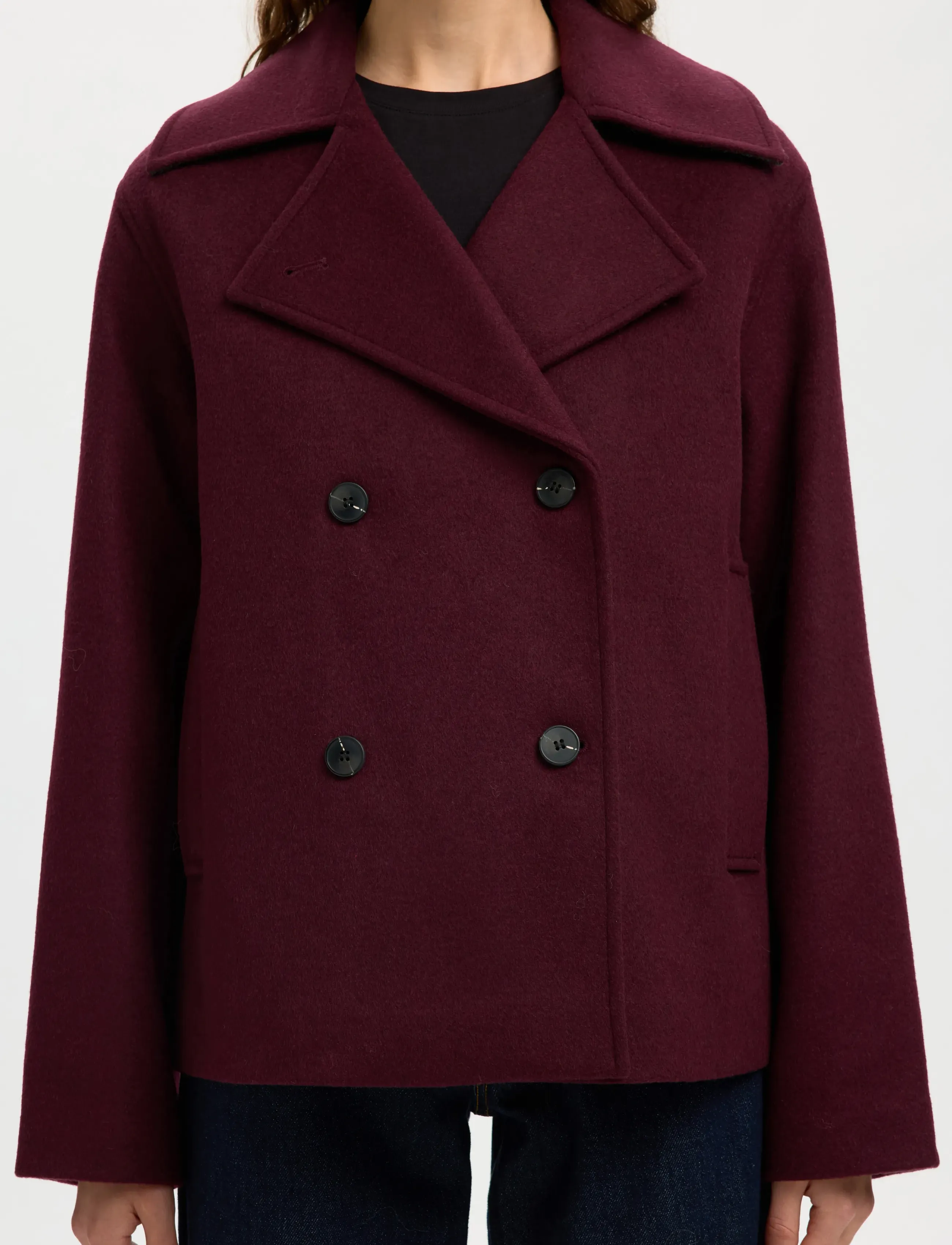 Selected - SLFALMA WOOL BLEND JACKET NOOS - wool jackets - fig - 2