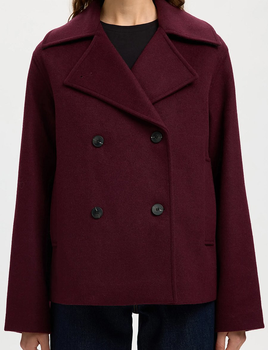 Selected - SLFALMA WOOL BLEND JACKET NOOS - wolljacken - fig - 2