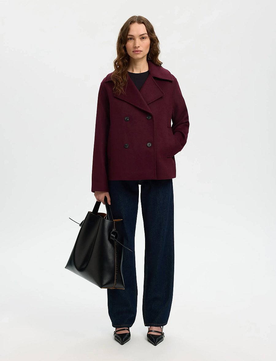 Selected - SLFALMA WOOL BLEND JACKET NOOS - wolljacken - fig - 4