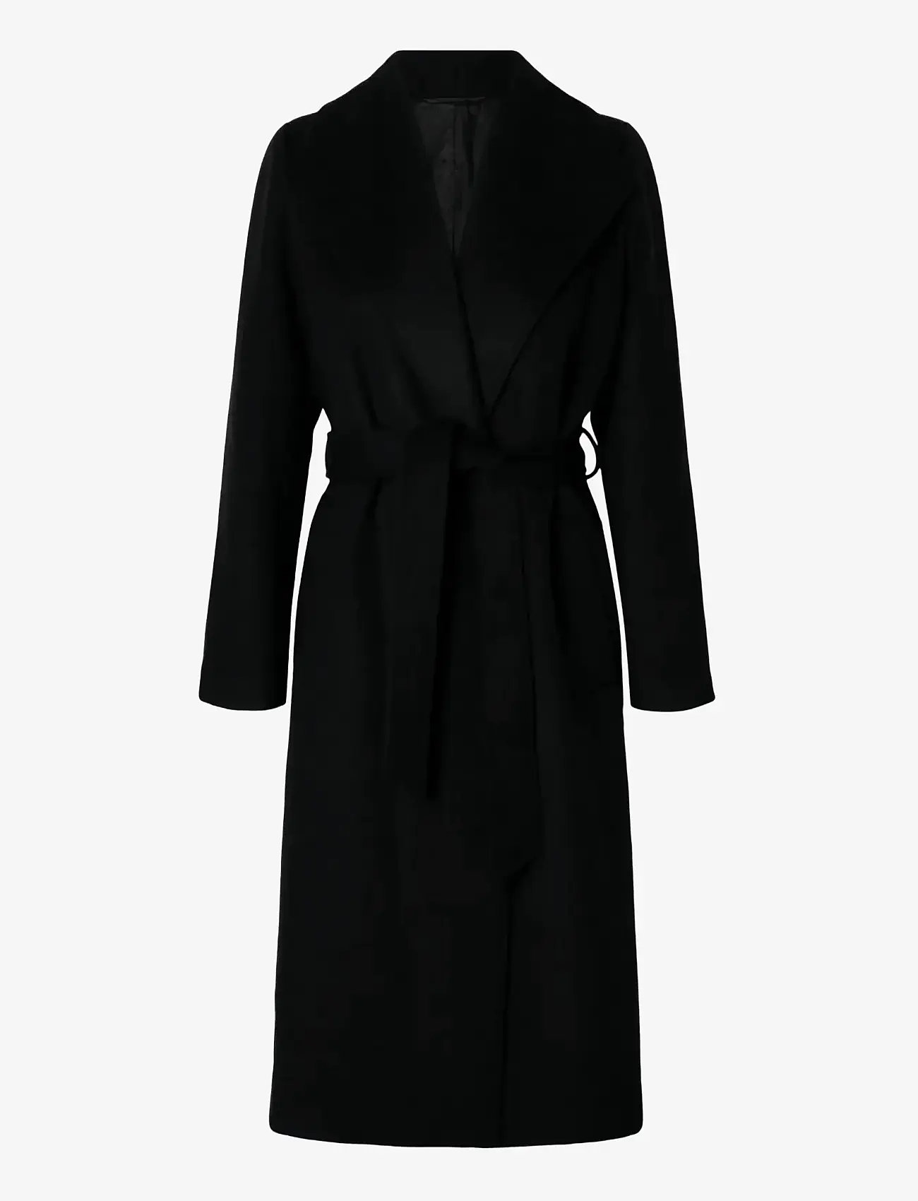 Selected - SLFROSA WOOL BLEND COAT NOOS - talvejoped - black - 1