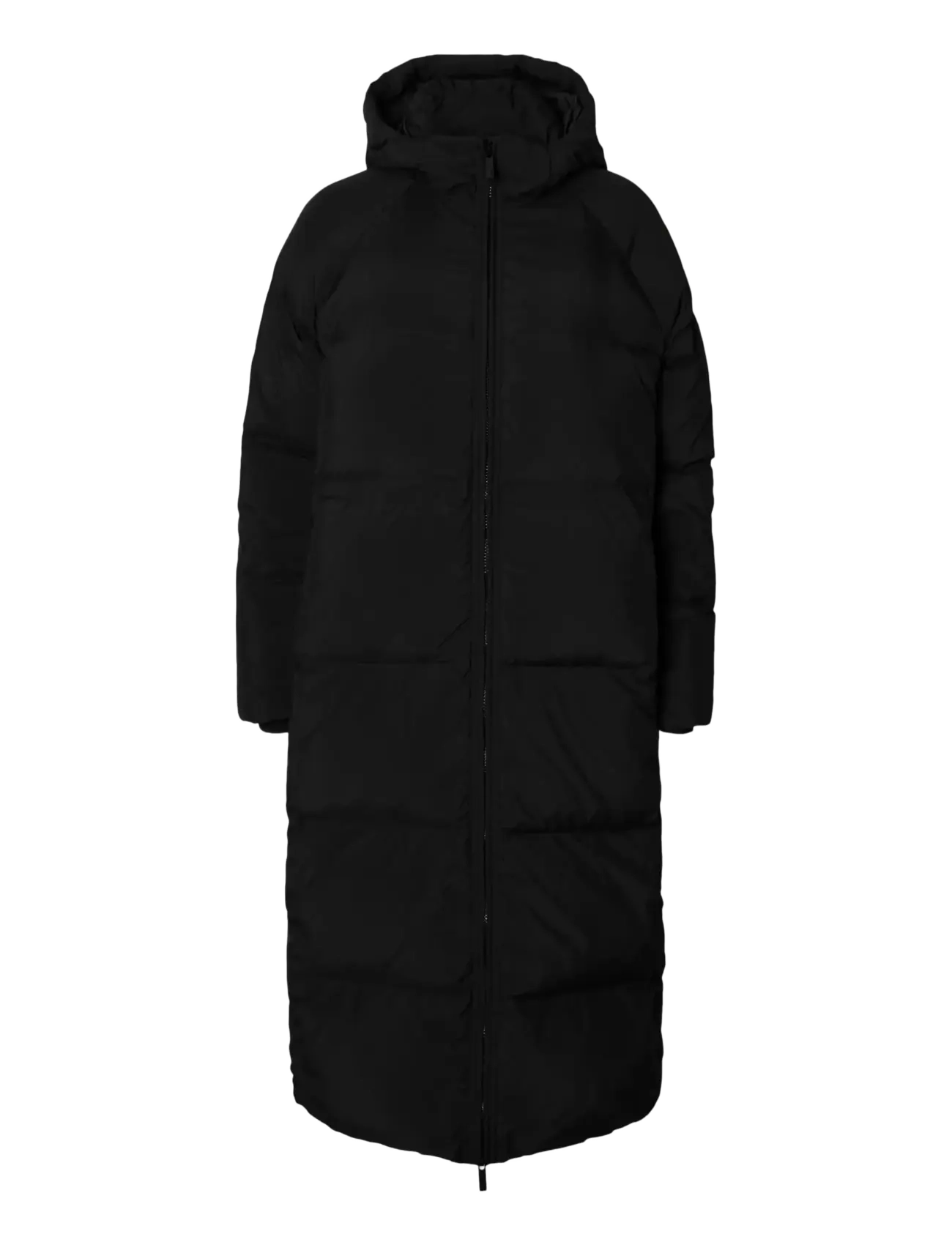 SLFMAYA DOWN LONG COAT NOOS - BLACK