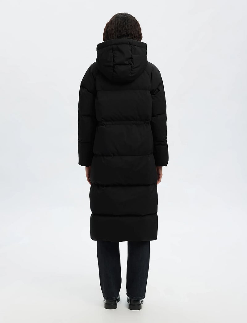 Selected - SLFMAYA DOWN LONG COAT NOOS - talvejoped - black - 2