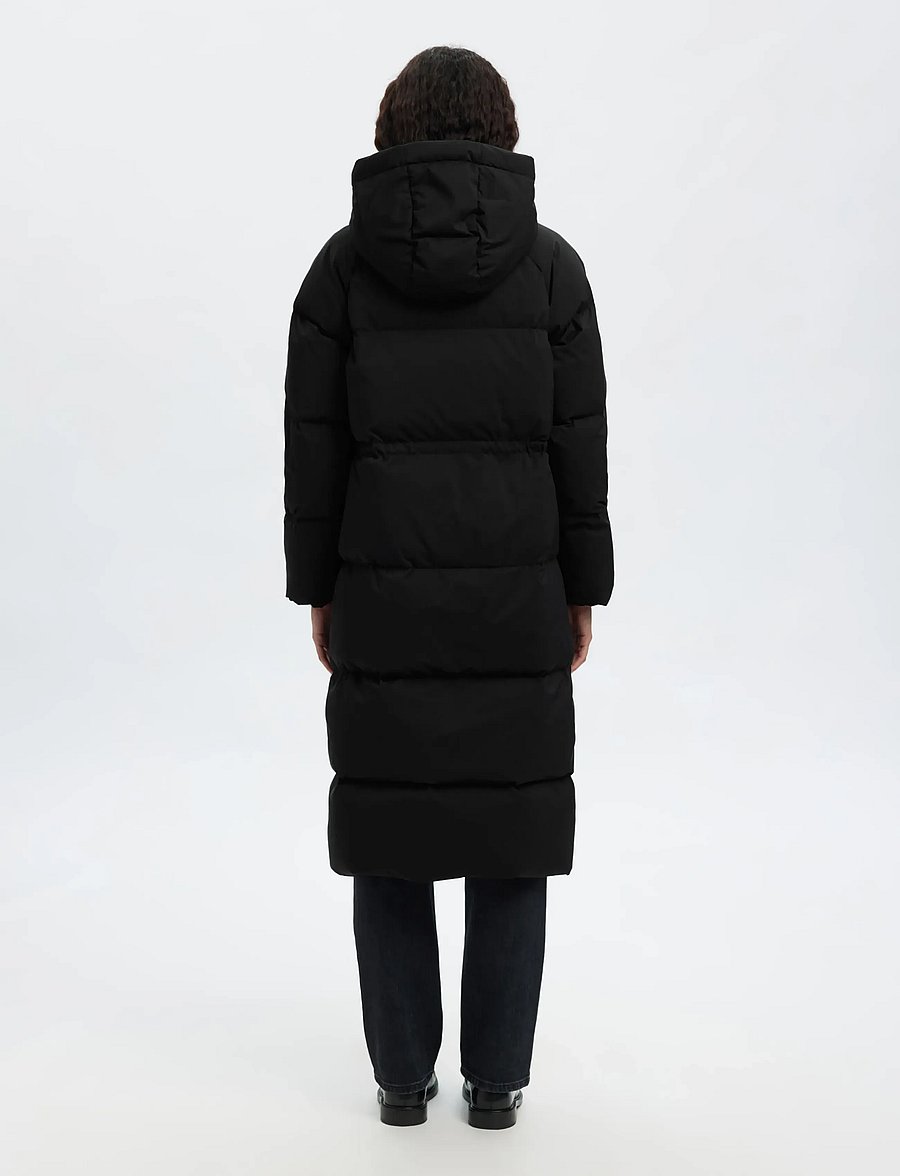 Selected - SLFMAYA DOWN LONG COAT NOOS - winterjacken - black - 2