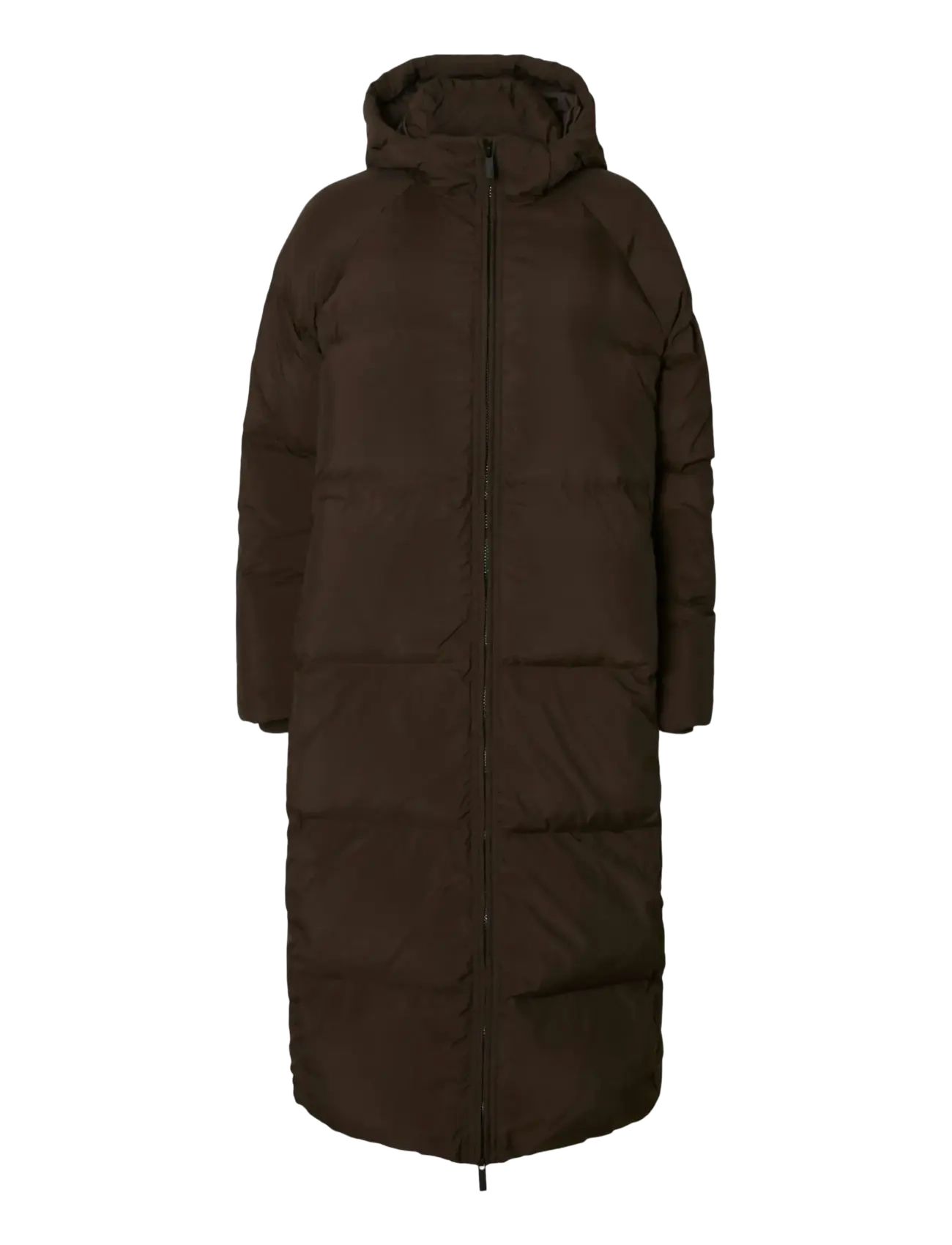 Selected SLFMAYA DOWN LONG COAT NOOS - Dunkåper - DELICIOSO / brown