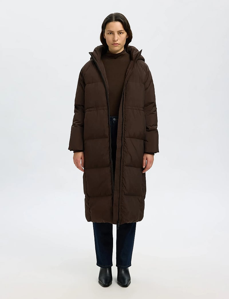 Selected - SLFMAYA DOWN LONG COAT NOOS - vinterjakker - delicioso - 3