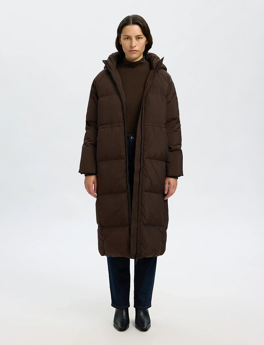 Selected - SLFMAYA DOWN LONG COAT NOOS - vinterjakker - delicioso - 3