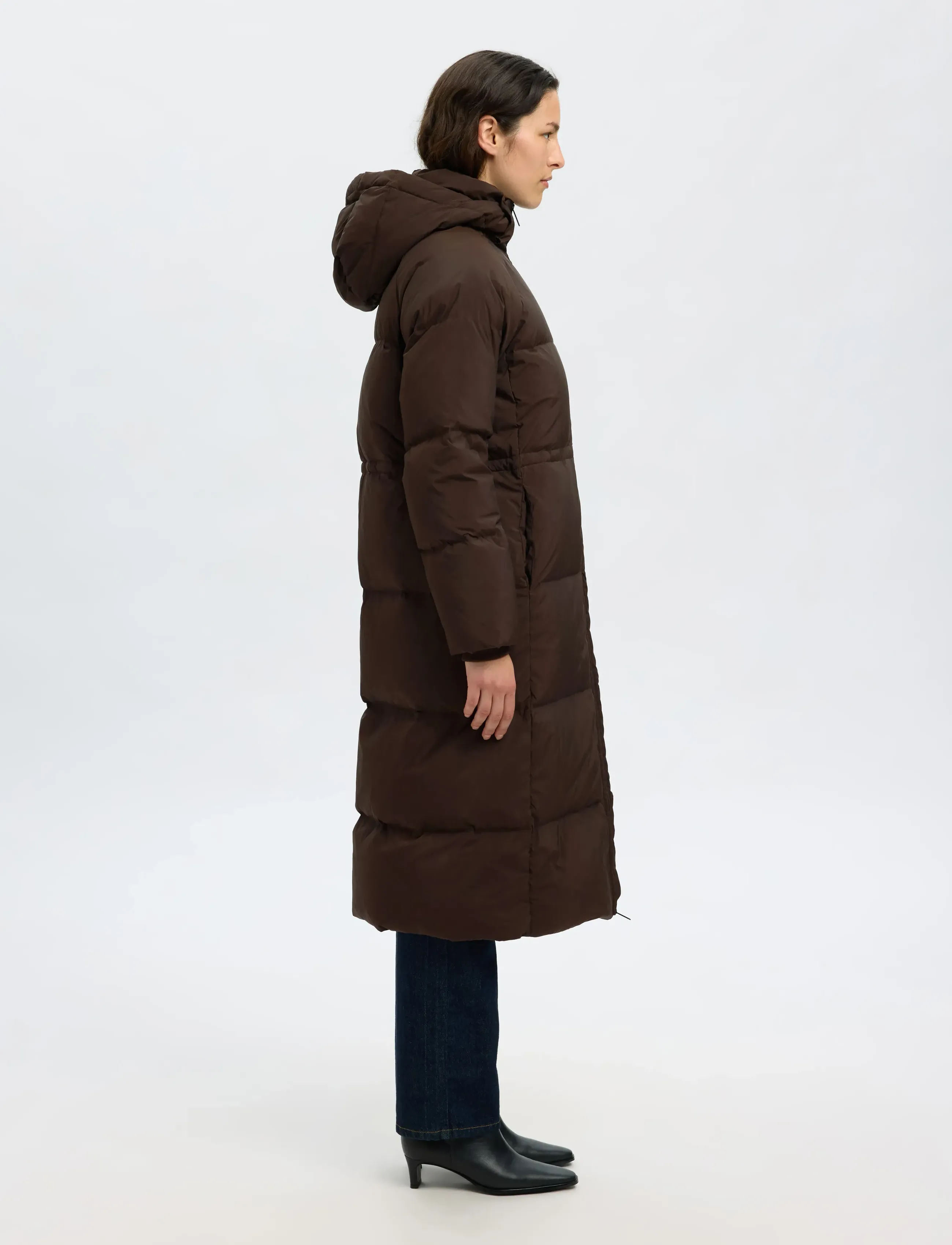 Selected - SLFMAYA DOWN LONG COAT NOOS - vinterjakker - delicioso - 4