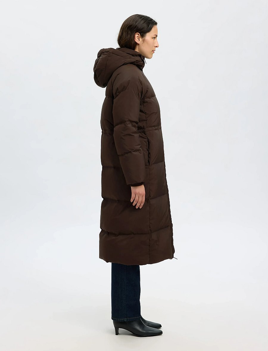 Selected - SLFMAYA DOWN LONG COAT NOOS - vinterjakker - delicioso - 4