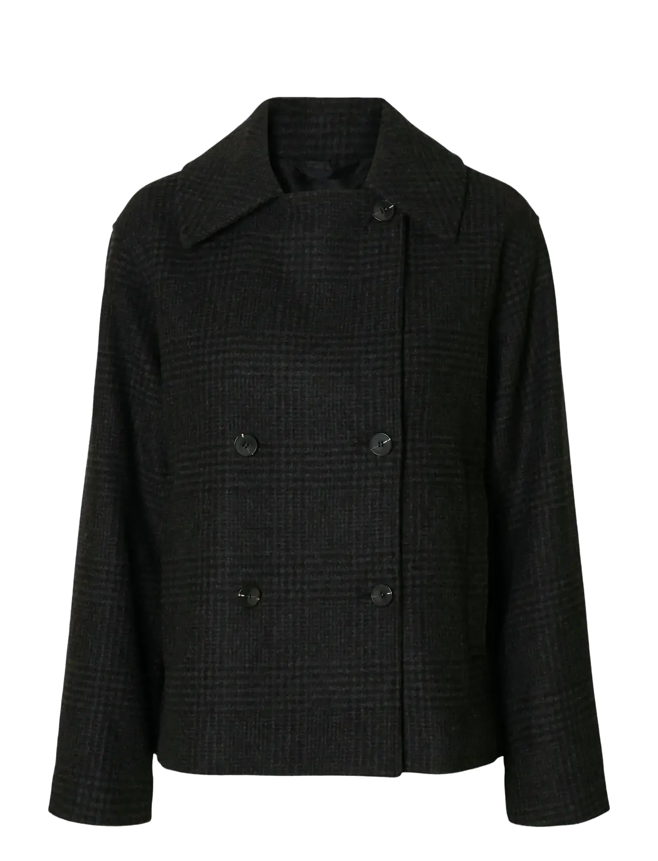 SELECTED Slfalma Pattern Wolle Blend Jacke Schwarz - 42 - Damen