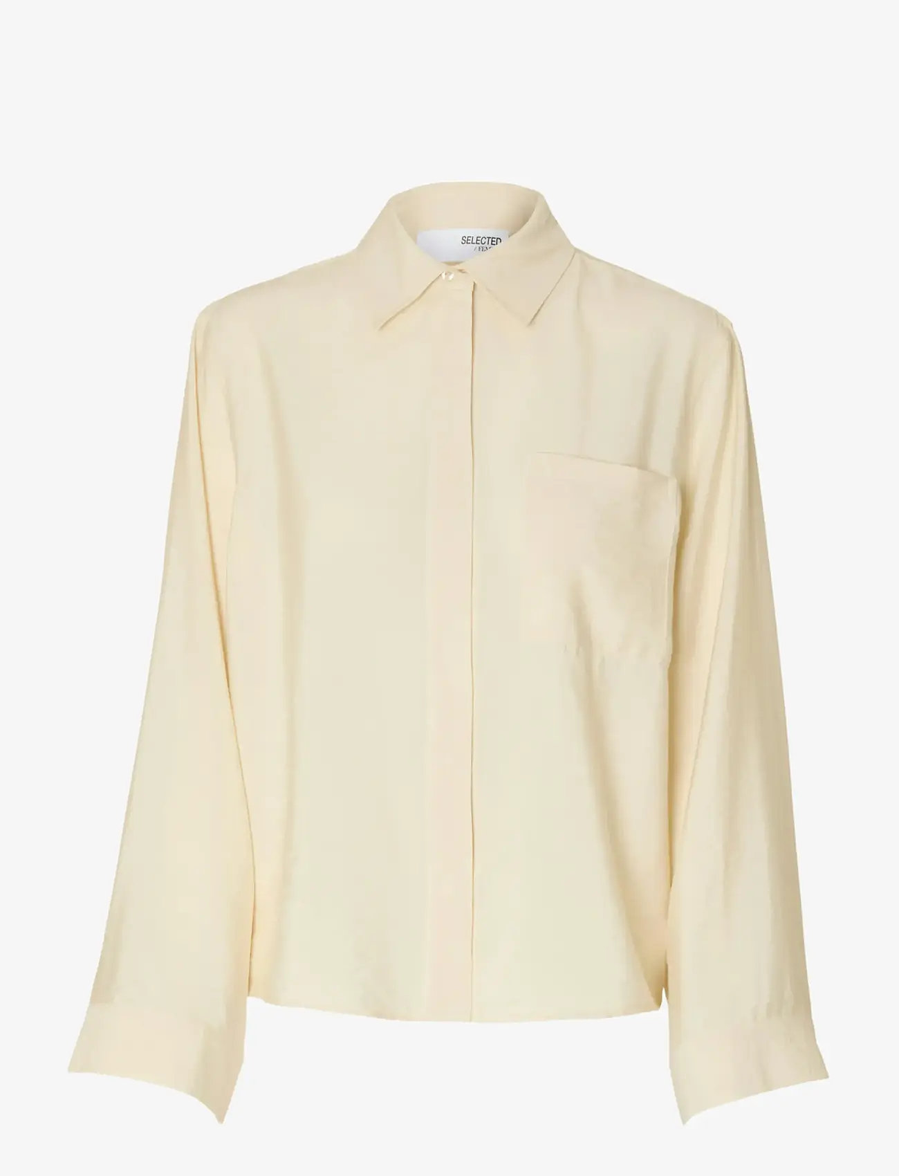 Selected - SLFAMARA LS RELAXED SHIRT NOOS - langærmede skjorter - birch - 1
