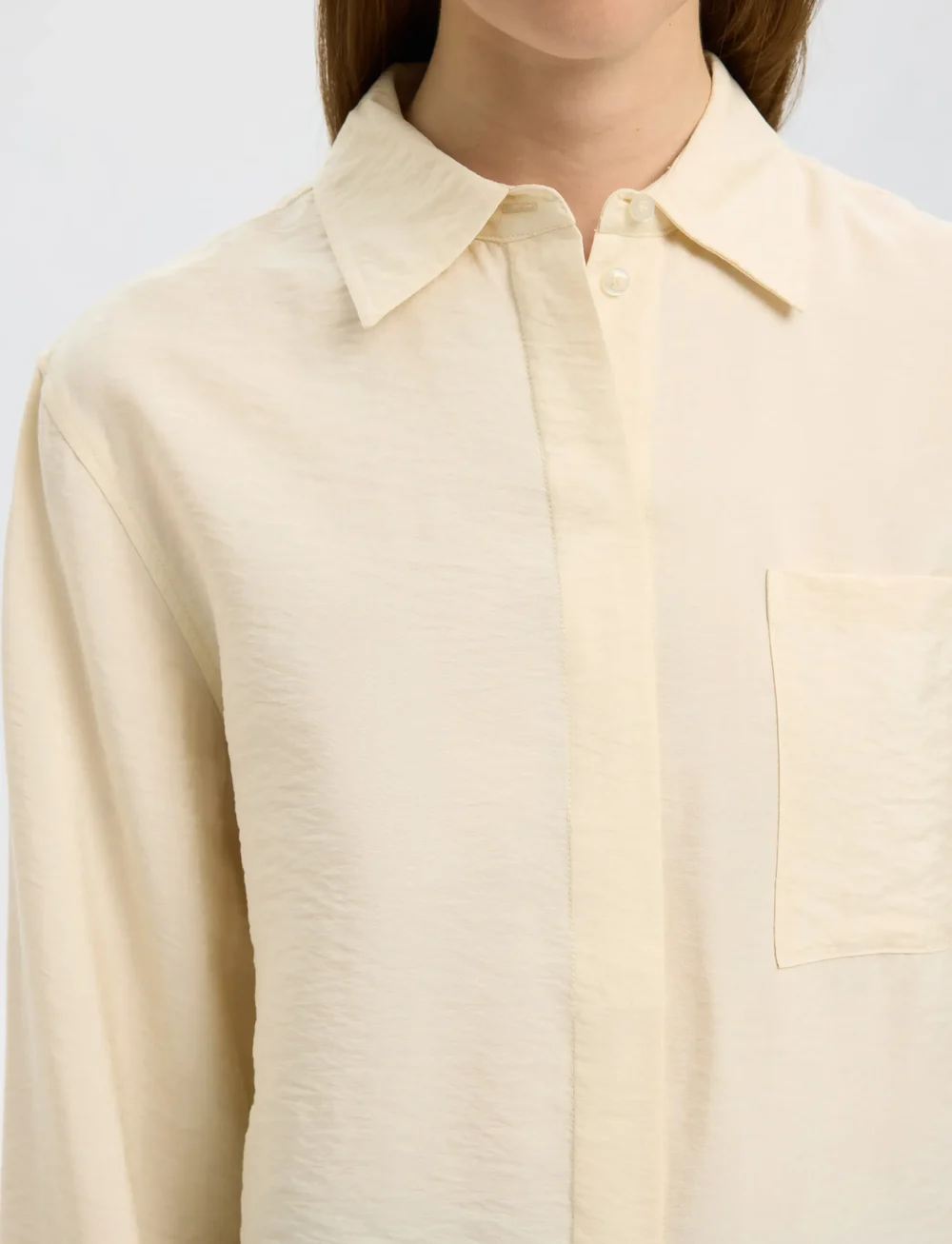 Selected - SLFAMARA LS RELAXED SHIRT NOOS - långärmade skjortor - birch - 4