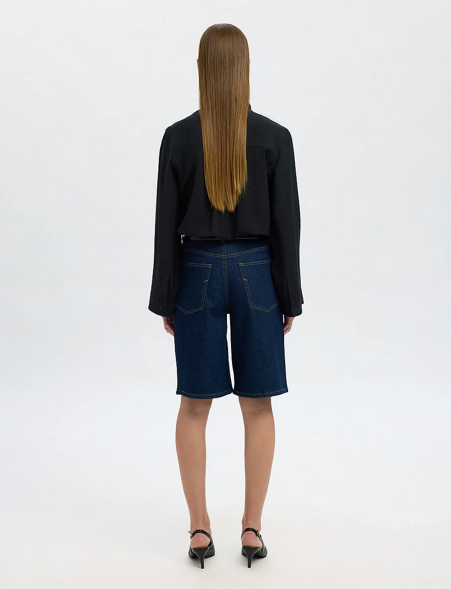Selected - SLFAMARA LS RELAXED SHIRT NOOS - langärmlige hemden - black - 2