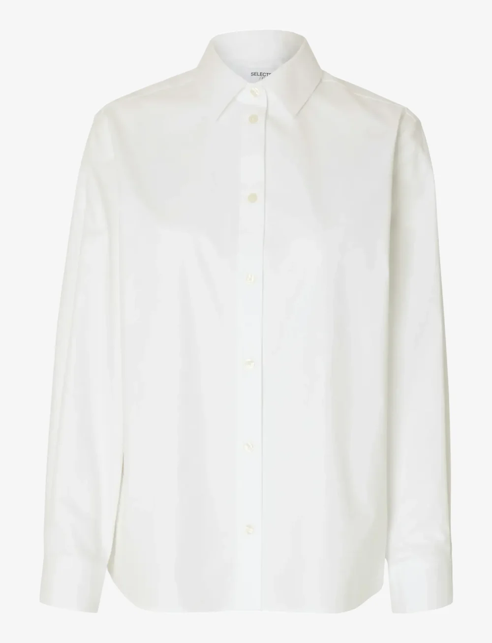 Selected - SLFESTER LS RELAXED SHIRT NOOS - långärmade skjortor - bright white - 1