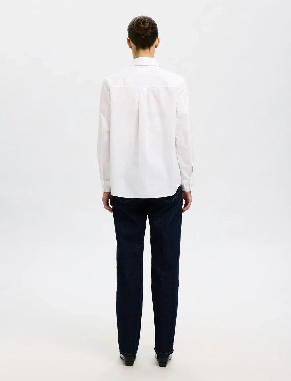 Selected - SLFESTER LS RELAXED SHIRT NOOS - långärmade skjortor - bright white - 2