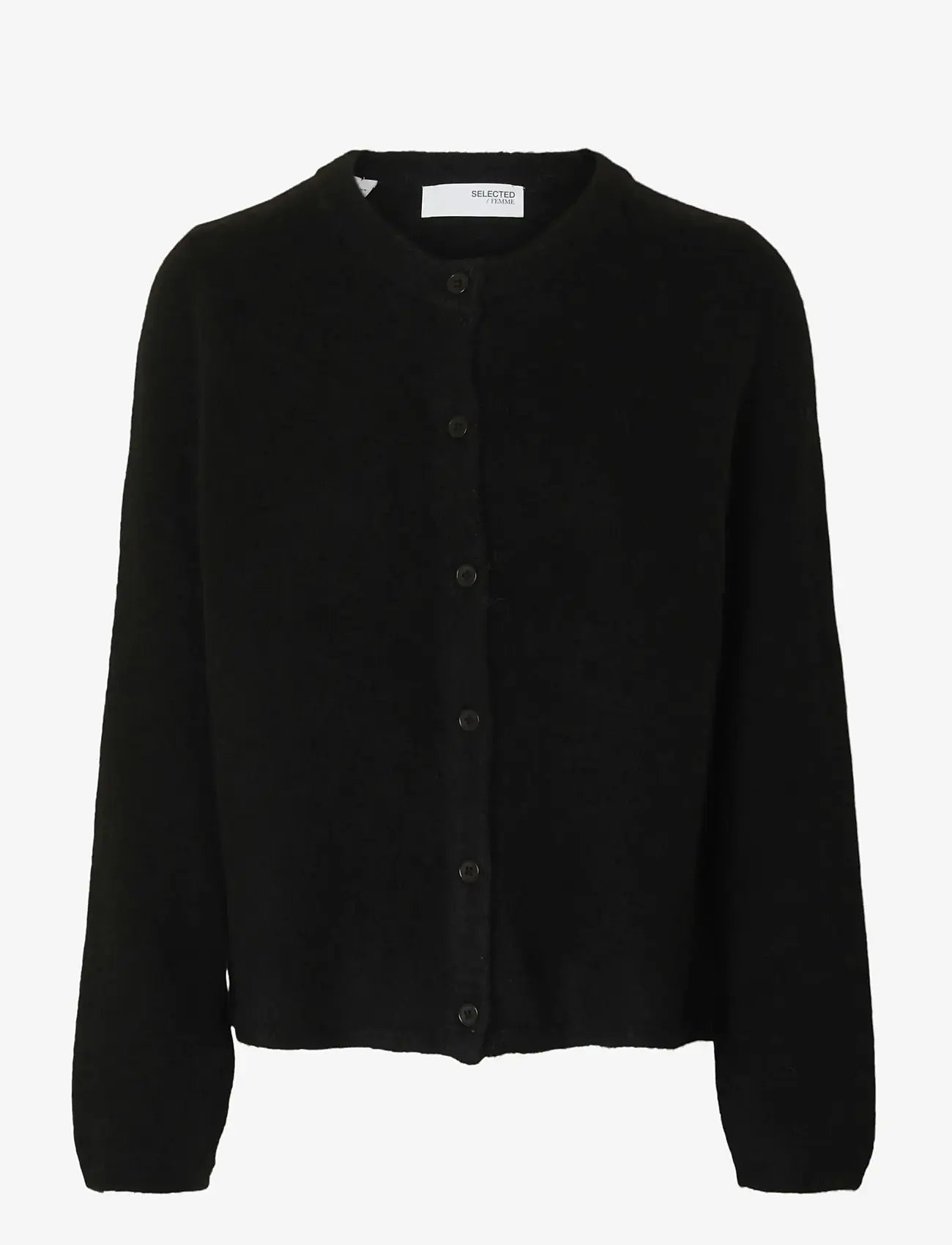 Selected - SLFLULU NEW LS KNIT CARDIGAN NOOS - neuletakit - black - 1