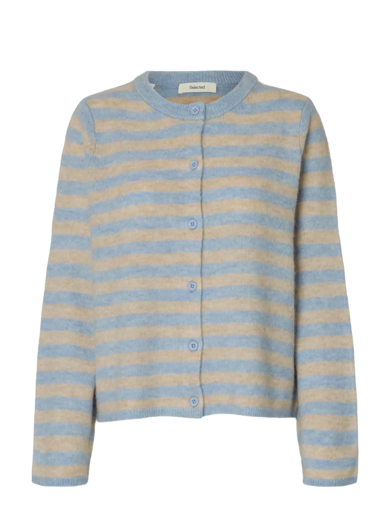 Selected SLWLULU NEW LS KNIT CARDIGAN NOOS - Cardigans - CASHMERE BLUE / blue