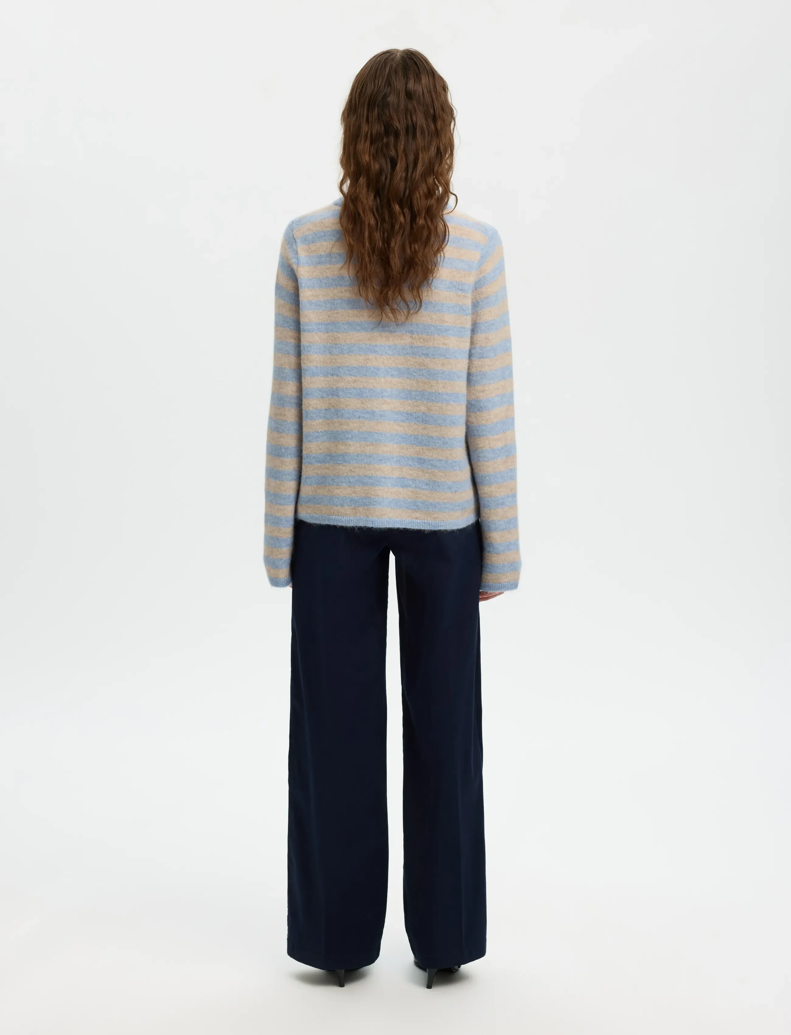 Selected - SLFLULU NEW LS KNIT CARDIGAN NOOS - koftor - cashmere blue - 2