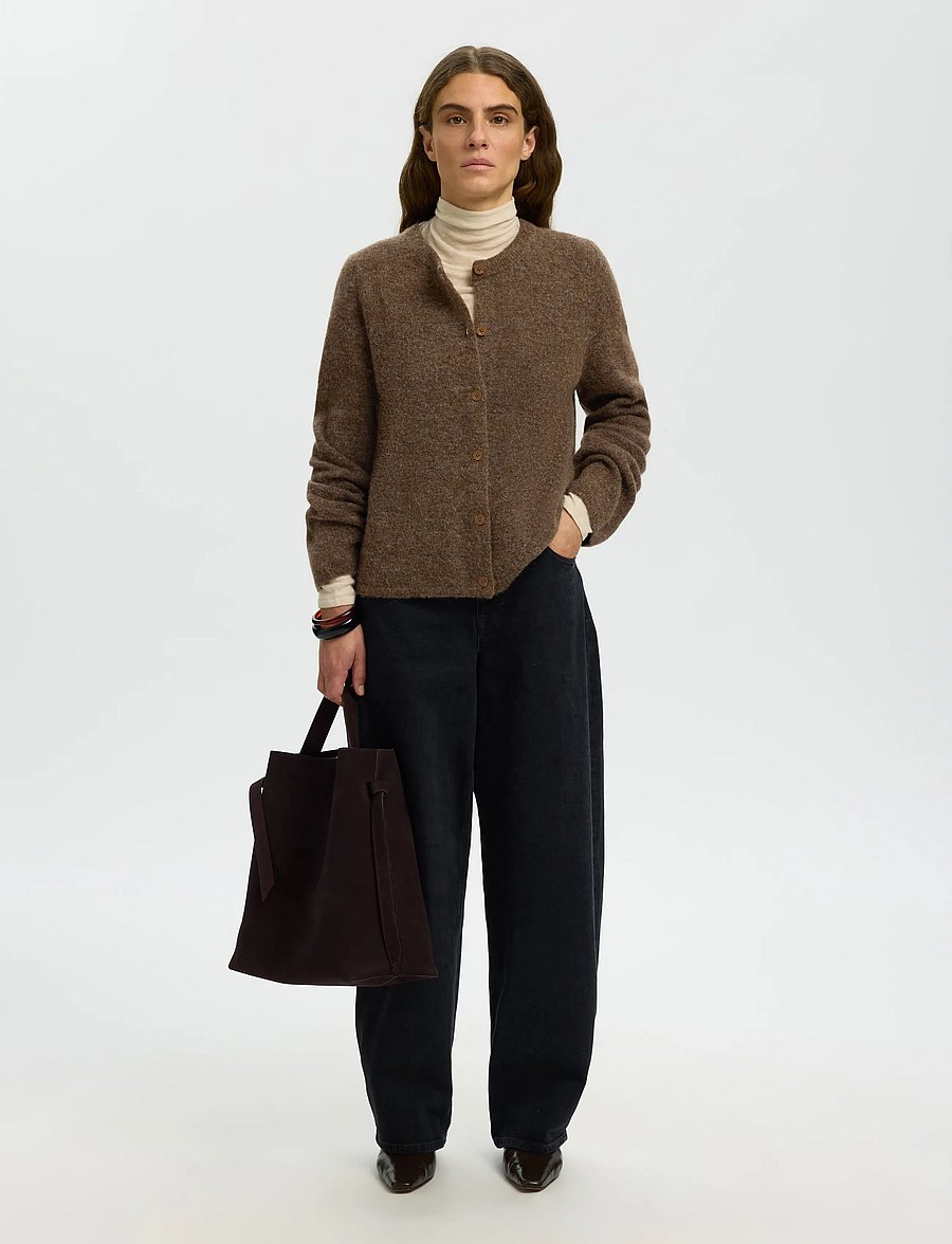 Selected - SLWLULU NEW LS KNIT CARDIGAN NOOS - strickjacken - dachshund - 3