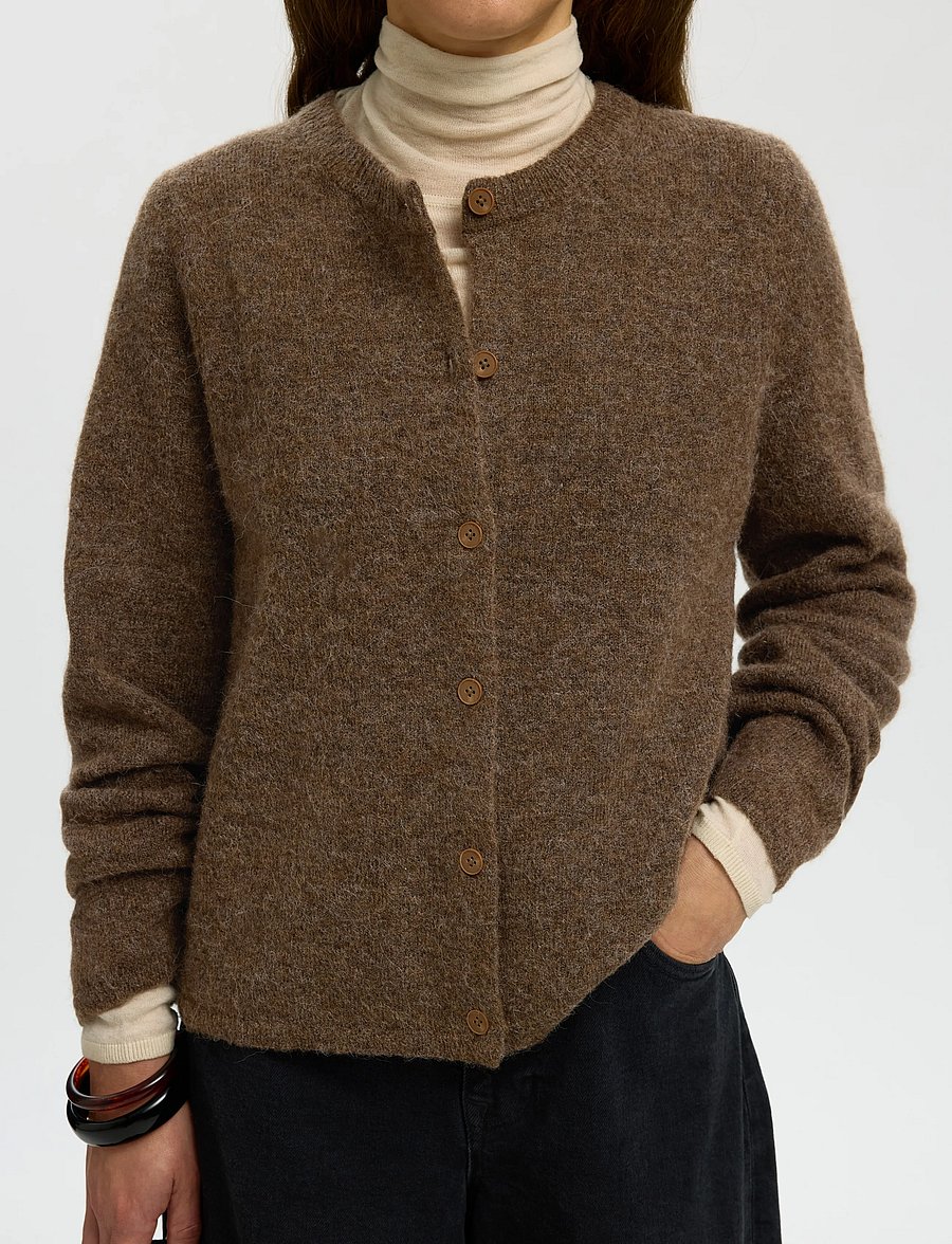 Selected - SLWLULU NEW LS KNIT CARDIGAN NOOS - strickjacken - dachshund - 4