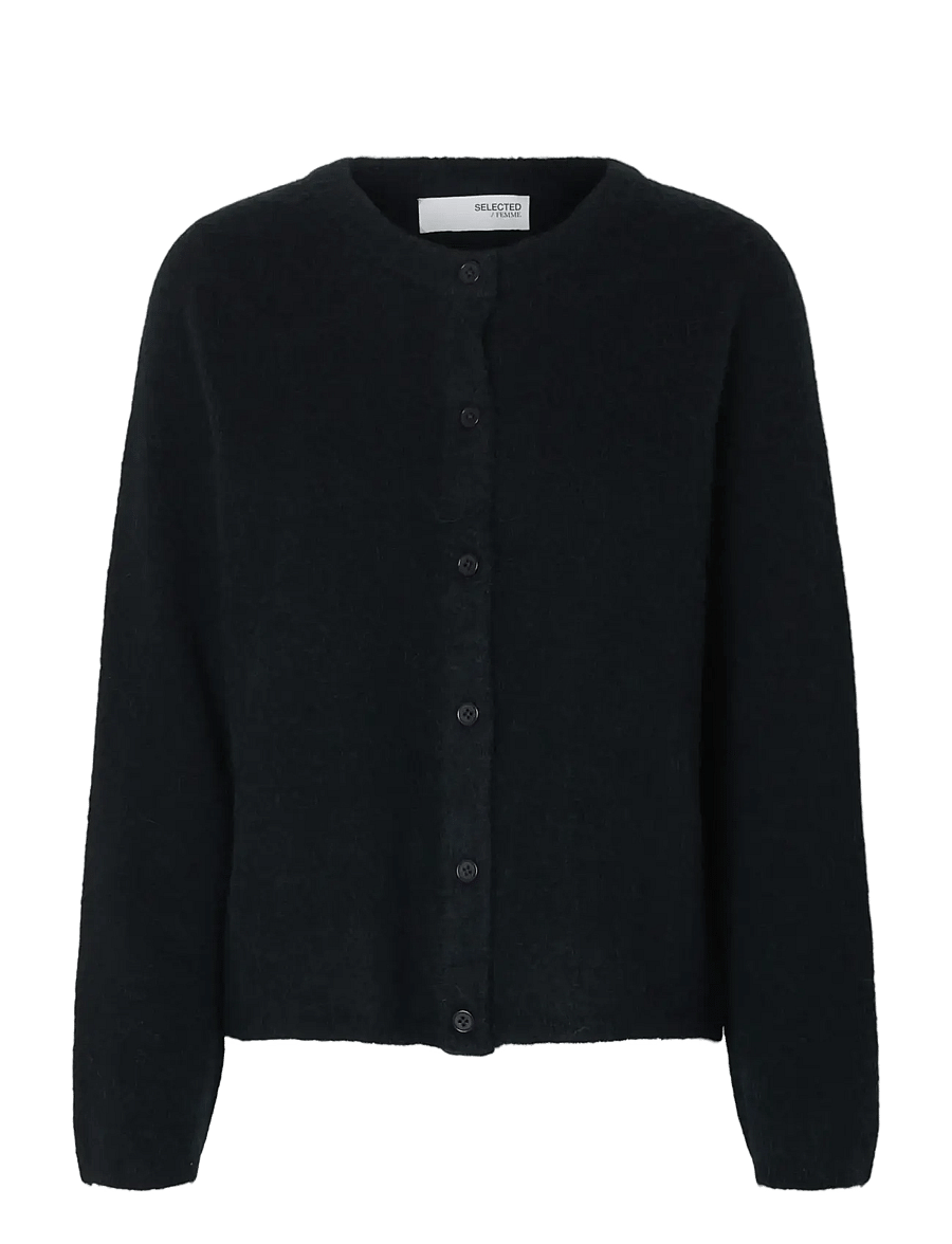 Selected - SLWLULU NEW LS KNIT CARDIGAN NOOS - strickjacken - dark sapphire - 1