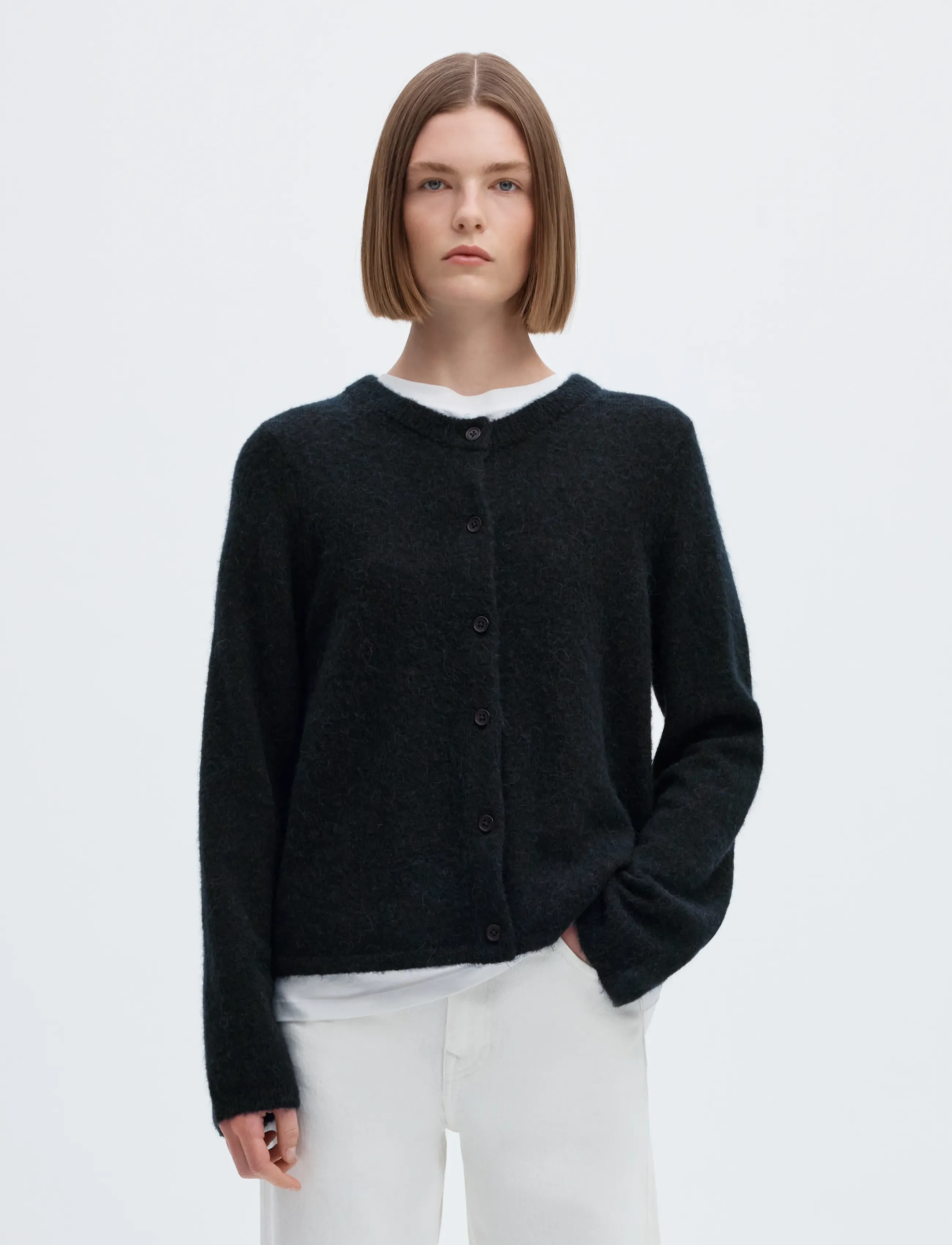 Selected - SLWLULU NEW LS KNIT CARDIGAN NOOS - koftor - dark sapphire - 0