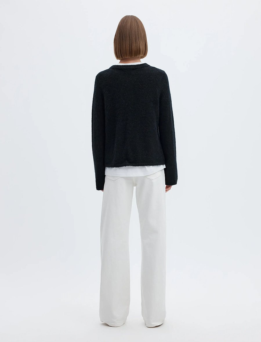 Selected - SLWLULU NEW LS KNIT CARDIGAN NOOS - koftor - dark sapphire - 2