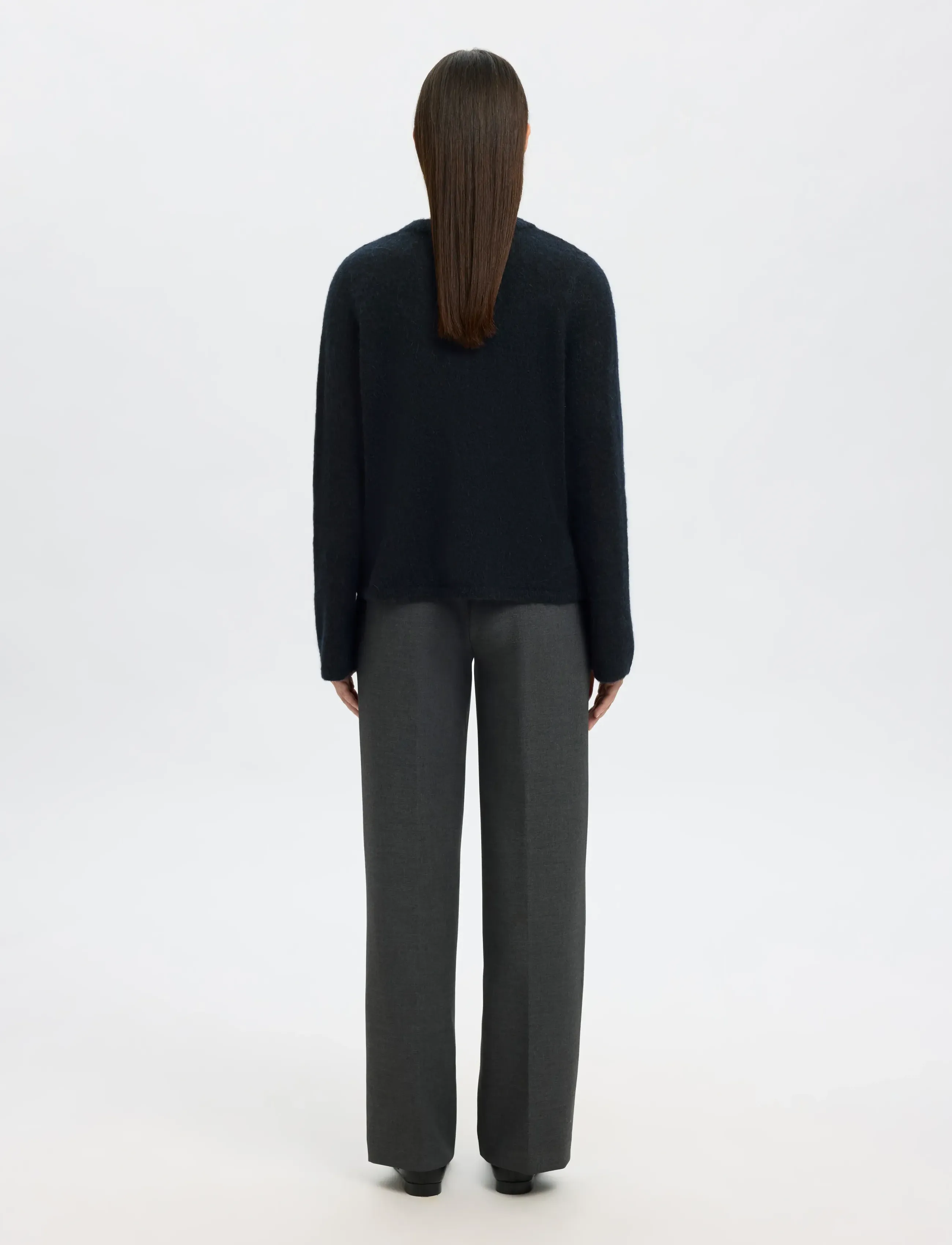 Selected - SLFLULU NEW LS KNIT CARDIGAN NOOS - cardigans - dark sapphire - 2