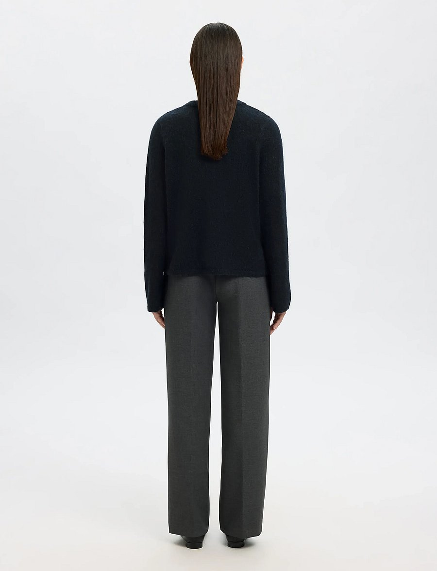 Selected - SLWLULU NEW LS KNIT CARDIGAN NOOS - strickjacken - dark sapphire - 2