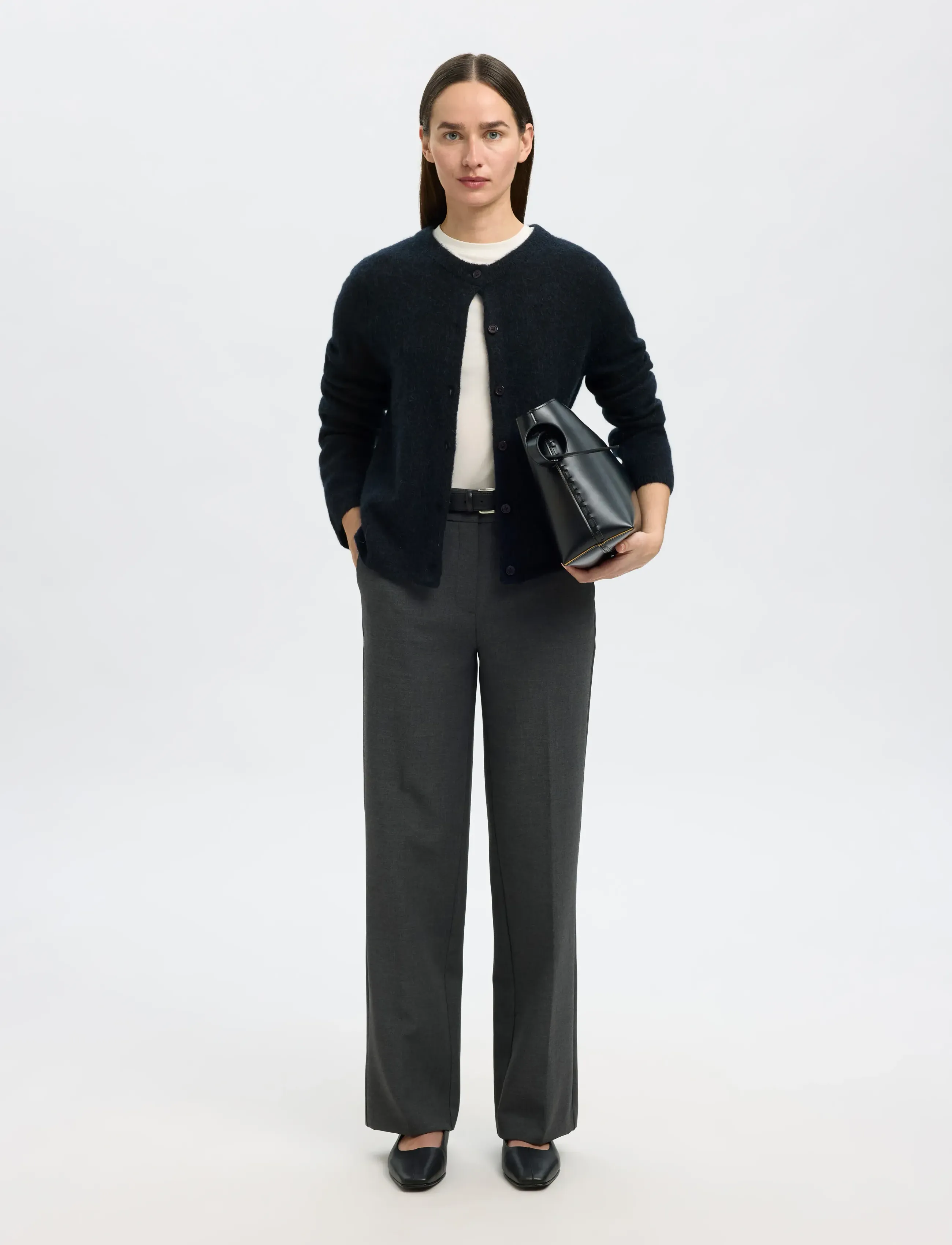Selected - SLFLULU NEW LS KNIT CARDIGAN NOOS - cardigans - dark sapphire - 5