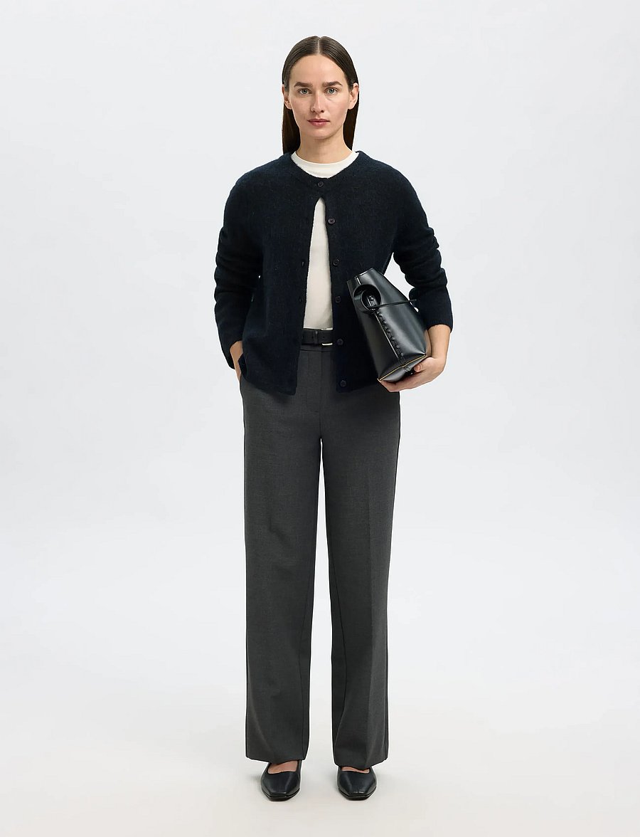 Selected - SLWLULU NEW LS KNIT CARDIGAN NOOS - strickjacken - dark sapphire - 5