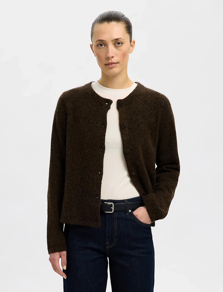 Selected - SLWLULU NEW LS KNIT CARDIGAN NOOS - strickjacken - delicioso - 0