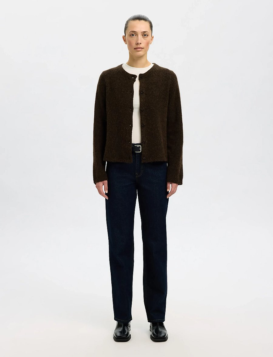 Selected - SLWLULU NEW LS KNIT CARDIGAN NOOS - strickjacken - delicioso - 5