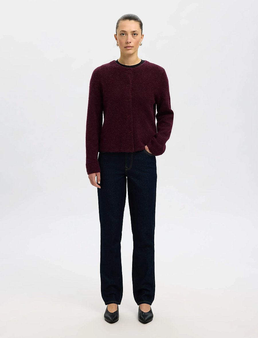 Selected - SLWLULU NEW LS KNIT CARDIGAN NOOS - strickjacken - fig - 3