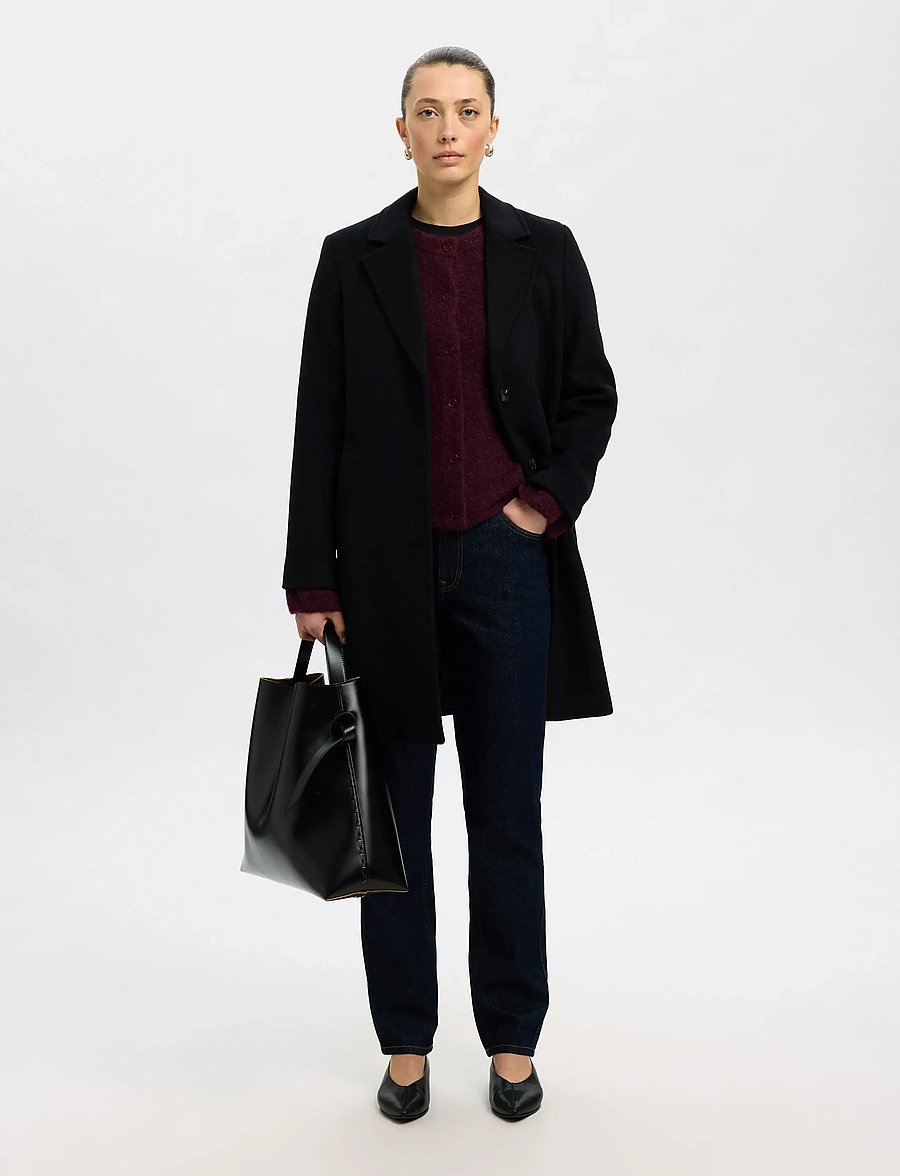 Selected - SLWLULU NEW LS KNIT CARDIGAN NOOS - strickjacken - fig - 4