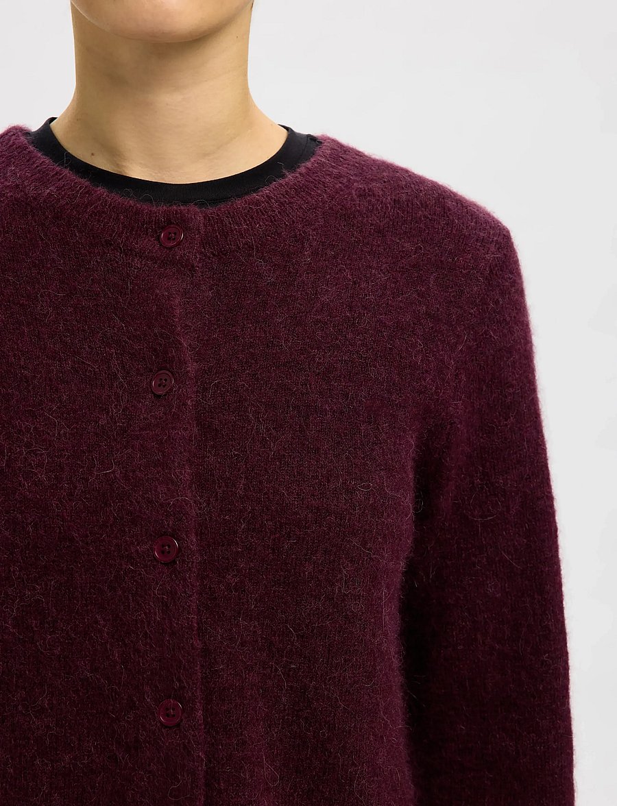 Selected - SLWLULU NEW LS KNIT CARDIGAN NOOS - strickjacken - fig - 5