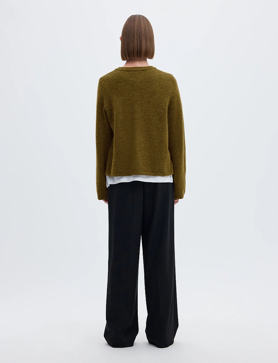 Selected - SLWLULU NEW LS KNIT CARDIGAN NOOS - strickjacken - fir green - 2