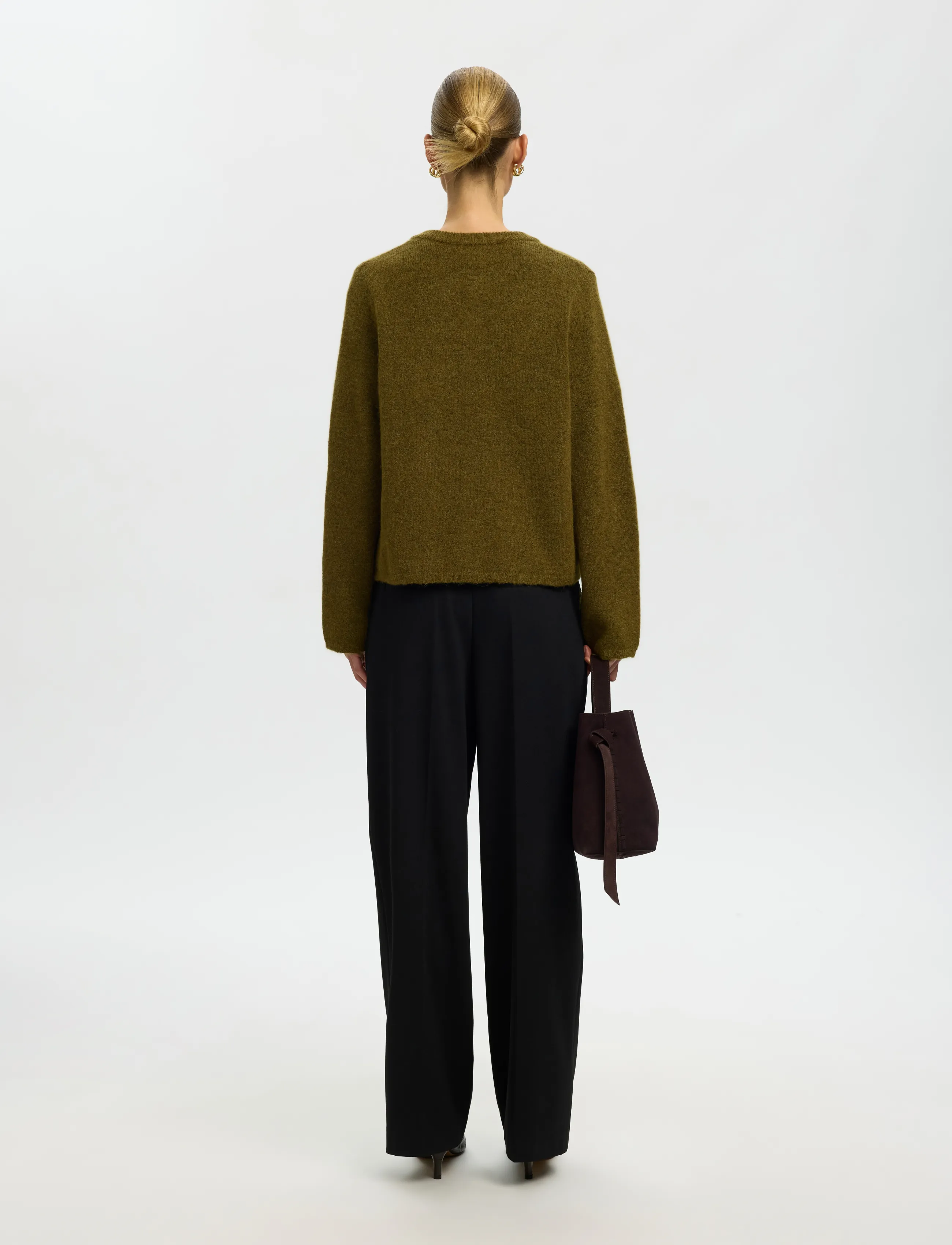 Selected - SLWLULU NEW LS KNIT CARDIGAN NOOS - strickjacken - fir green - 2