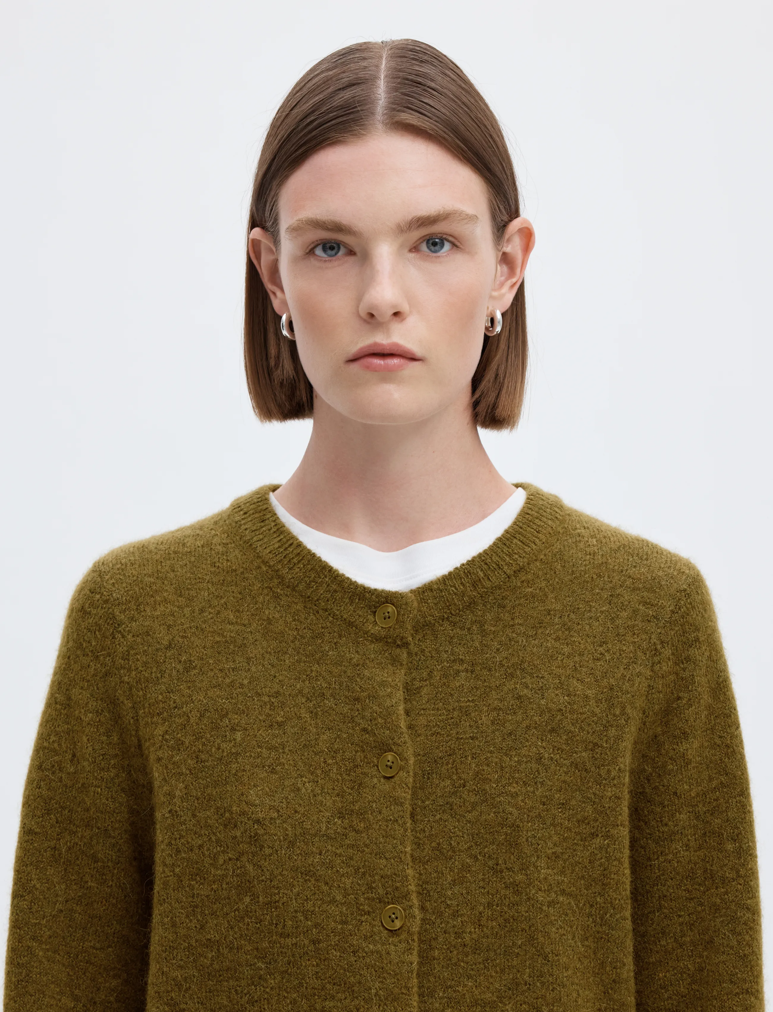 Selected - SLWLULU NEW LS KNIT CARDIGAN NOOS - strickjacken - fir green - 4