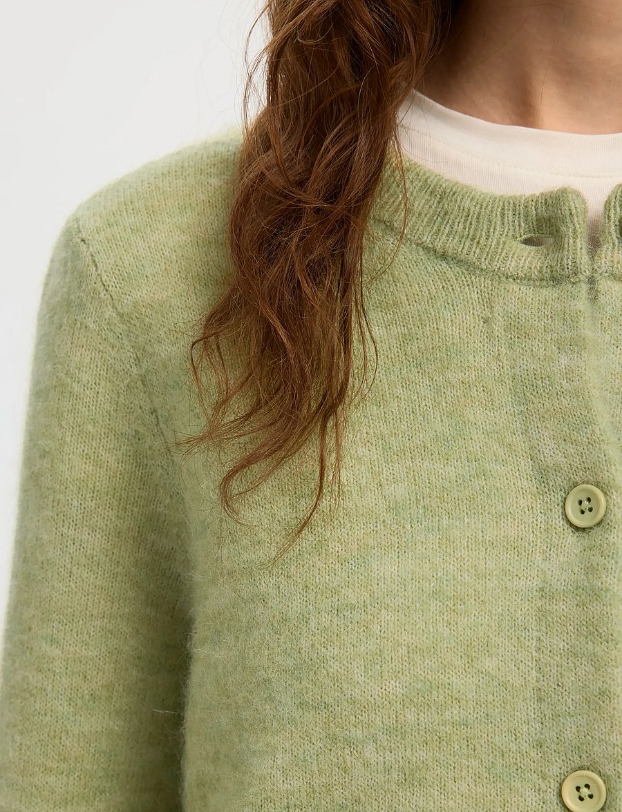 Selected - SLWLULU NEW LS KNIT CARDIGAN NOOS - strickjacken - lint - 3
