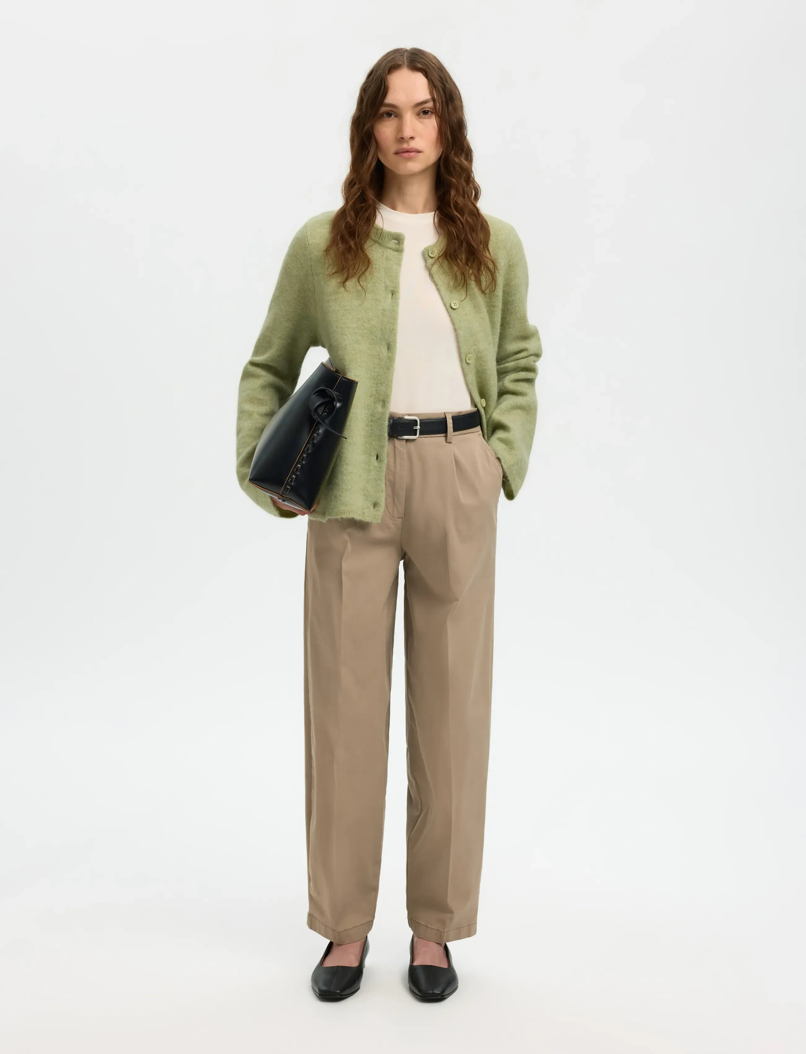 Selected - SLFLULU NEW LS KNIT CARDIGAN NOOS - kardiganid - lint - 4