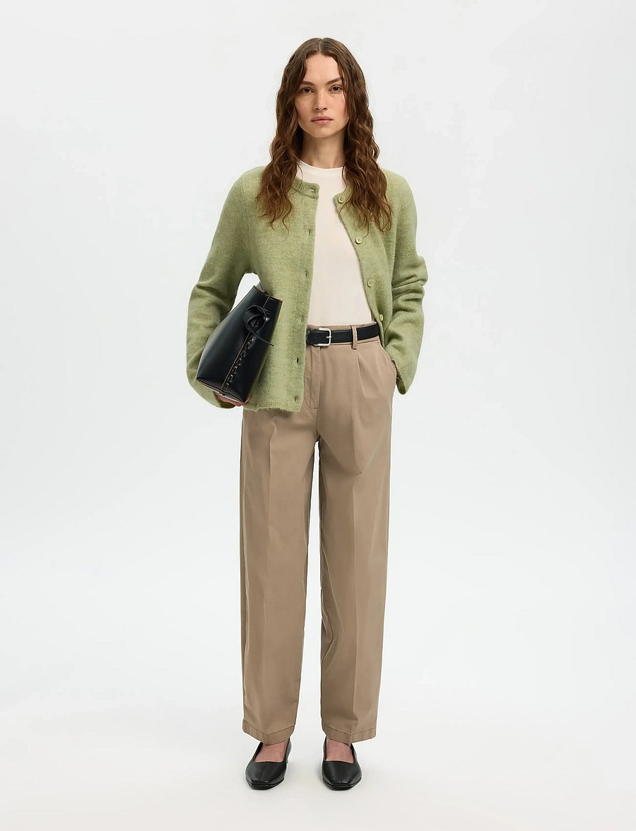 Selected - SLWLULU NEW LS KNIT CARDIGAN NOOS - strickjacken - lint - 4